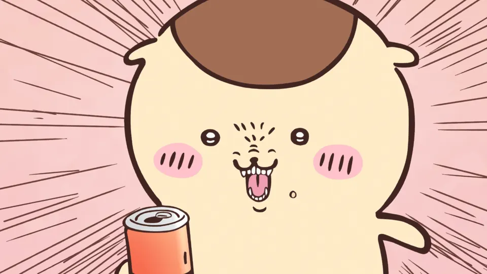 ABEMAの第35話配信ページに掲載された場面画像（2枚目）。アニメ『ちいかわ』第35話「くりまんじゅう／乗りマンボー」に対応する画像
