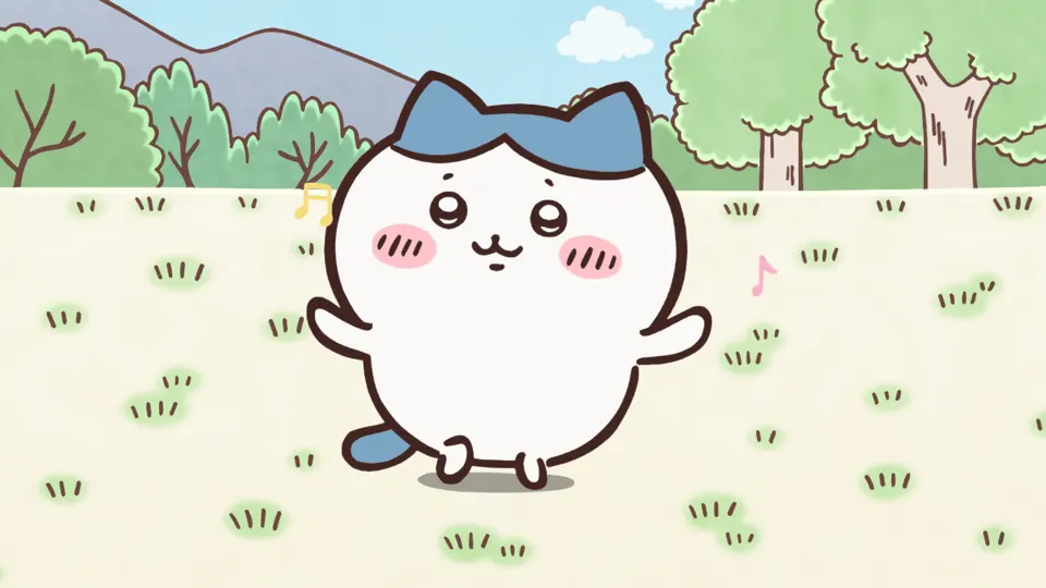 ABEMAの第36話配信ページに掲載された場面画像(1枚目)。アニメ『ちいかわ』第36話「ふしぎな杖①」に対応する画像