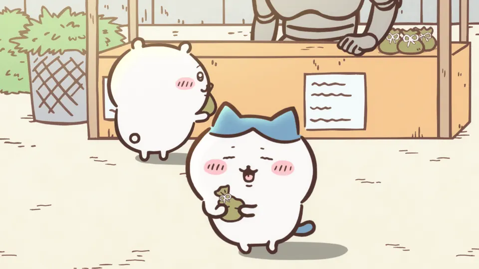 ABEMAの第83話配信ページに掲載された場面画像（3枚目）。アニメ『ちいかわ』第83話「たこ焼きパーティー」に対応する画像