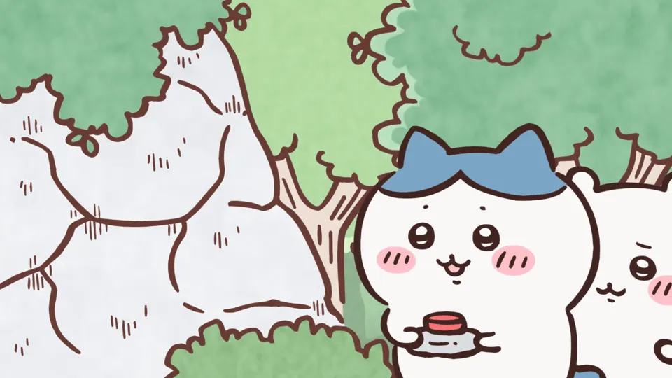 ABEMAの第86話配信ページに掲載された場面画像（3枚目）。アニメ『ちいかわ』第86話「新しいともだち①」に対応する画像