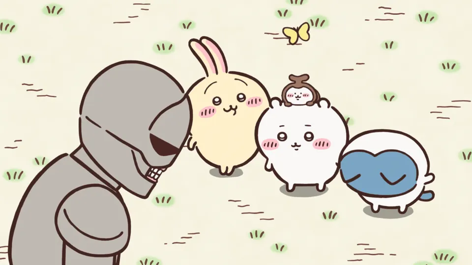 ABEMAの第91話配信ページに掲載された場面画像（1枚目）。アニメ『ちいかわ』第91話「新しいともだち⑥」に対応する画像