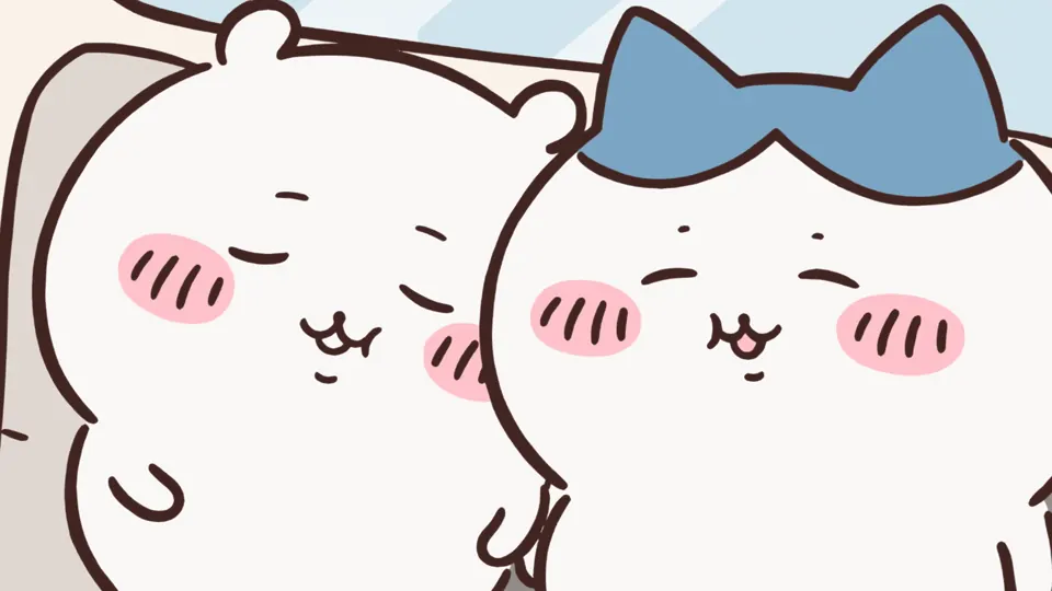 ABEMAの第102話配信ページに掲載された場面画像（1枚目）。アニメ『ちいかわ』第102話「ドライブ②」に対応する画像