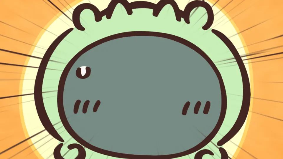 ABEMAの第152話配信ページに掲載された場面画像（3枚目）。アニメ『ちいかわ』第152話「パジャマパーティーズ⑨」に対応する画像