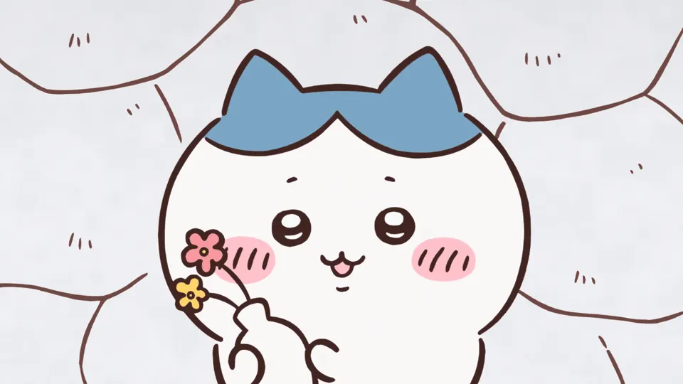 ABEMAの第161話配信ページに掲載された場面画像(2枚目)。アニメ『ちいかわ』第161話「ほめられリボン②」に対応する画像