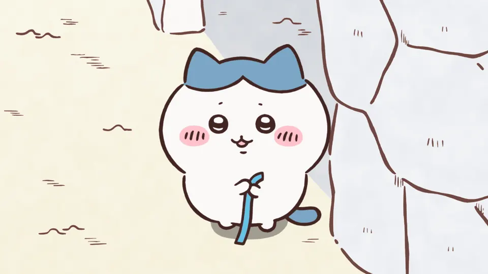 ABEMAの第164話配信ページに掲載された場面画像（1枚目）。アニメ『ちいかわ』第164話「ほめられリボン⑤」に対応する画像