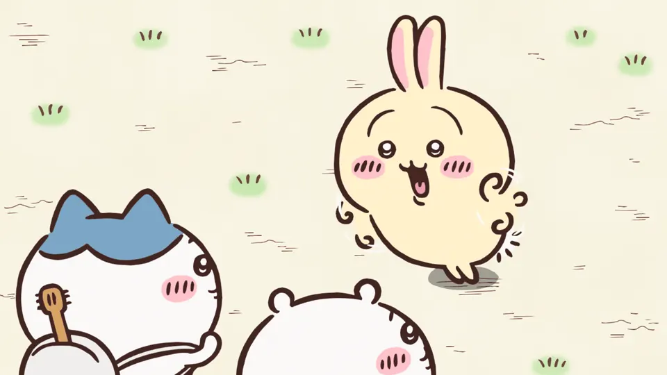 ABEMAの第168話配信ページに掲載された場面画像(1枚目)。アニメ『ちいかわ』第168話「ピクニック①」に対応する画像