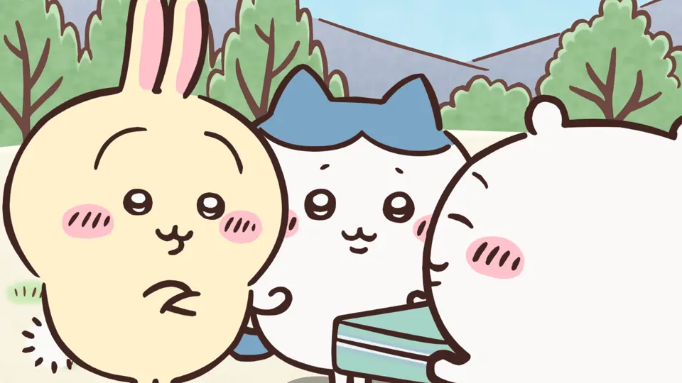 ABEMAの第181話配信ページに掲載された場面画像（3枚目）。アニメ『ちいかわ』第181話「缶クッキー」に対応する画像