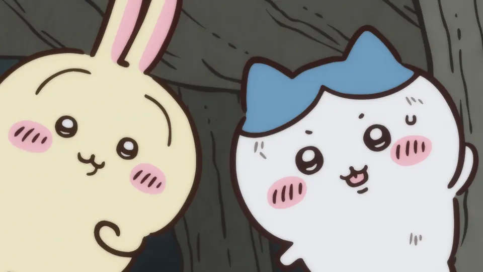 ABEMAの第184話配信ページに掲載された場面画像(2枚目)。アニメ『ちいかわ』第184話「夜の出来事③」に対応する画像