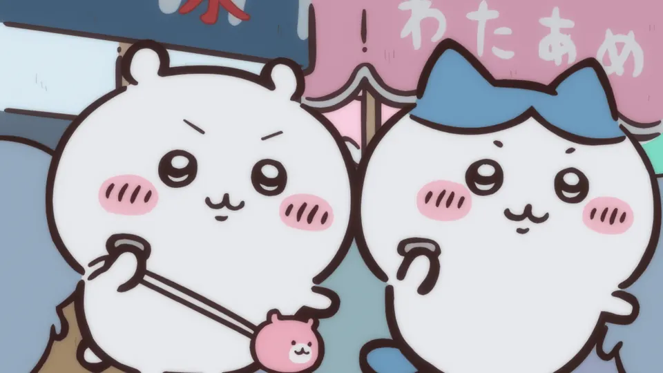 ABEMAの第188話配信ページに掲載された場面画像（1枚目）。アニメ『ちいかわ』第188話「光る輪／虫の夢」に対応する画像