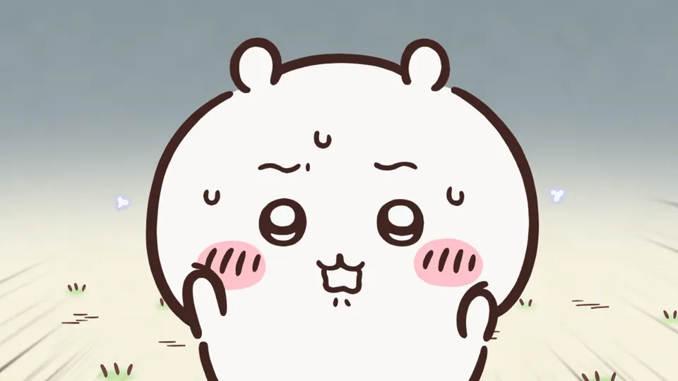 ABEMAの第223話配信ページに掲載された場面画像（2枚目）。アニメ『ちいかわ』第223話「黒い流れ星・後編②」に対応する画像
