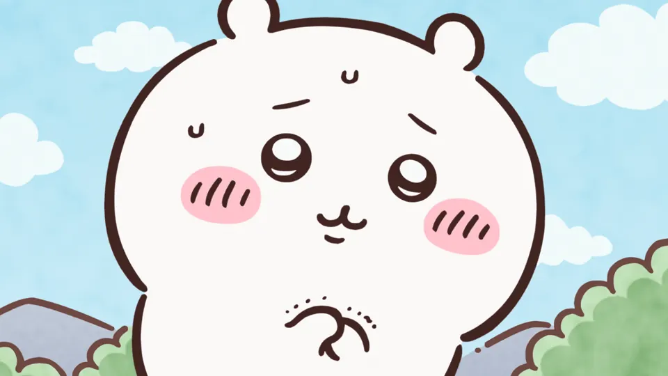 ABEMAの第227話配信ページに掲載された場面画像（1枚目）。アニメ『ちいかわ』第227話「黒い流れ星・後編⑥」に対応する画像