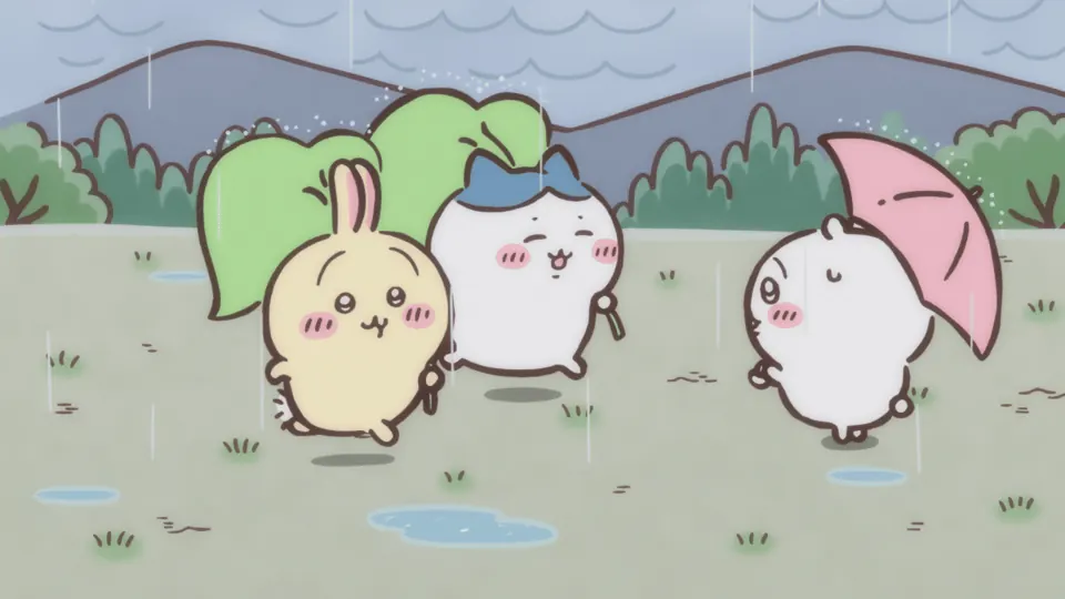ABEMAの第234話配信ページに掲載された場面画像(3枚目)。アニメ『ちいかわ』第234話「黒い流れ星・後編⑬」に対応する画像
