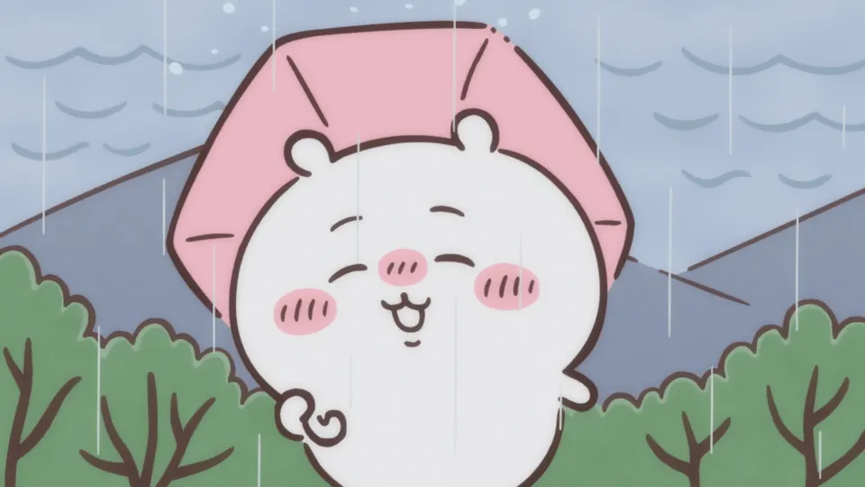 ABEMAの第235話配信ページに掲載された場面画像（3枚目）。アニメ『ちいかわ』第235話「黒い流れ星・後編⑭」に対応する画像