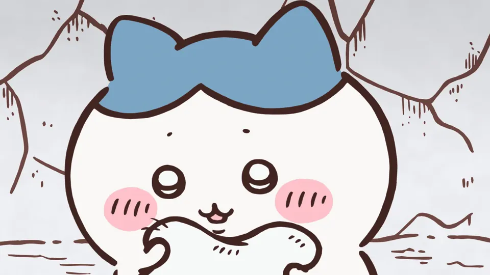 ABEMAの第237話配信ページに掲載された場面画像（1枚目）。アニメ『ちいかわ』第237話「なまがわき／毛量」に対応する画像