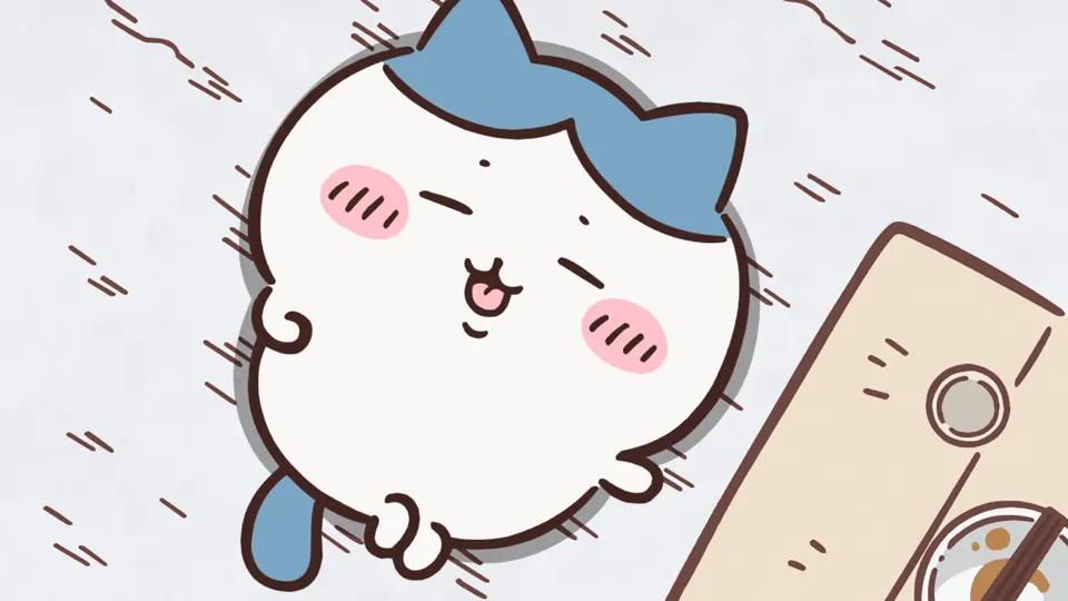 ABEMAの第239話配信ページに掲載された場面画像（2枚目）。アニメ『ちいかわ』第239話「ハチワレの一日②／帽子」に対応する画像