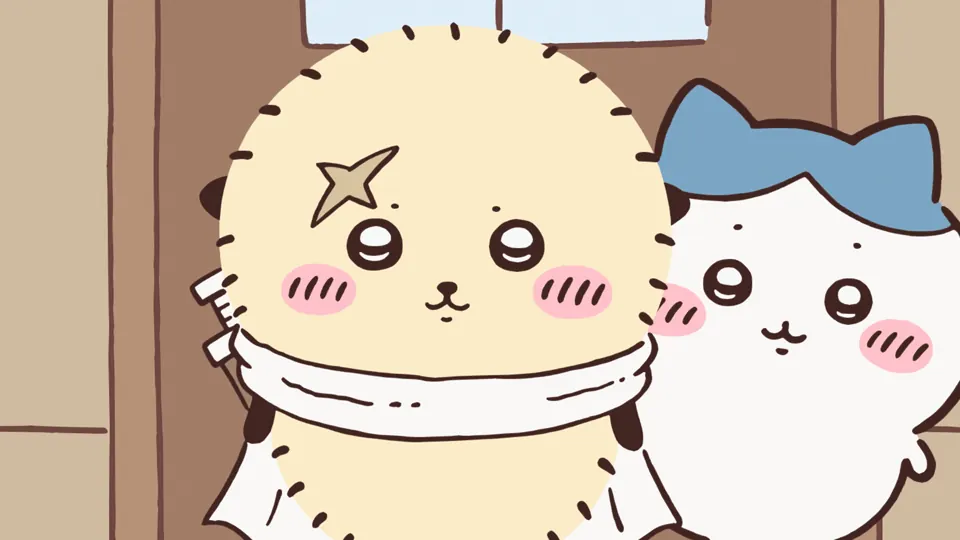 ABEMAの第249話配信ページに掲載された場面画像(1枚目)。アニメ『ちいかわ』第249話「やりたいことリスト⑤/シーサーの資格①」に対応する画像