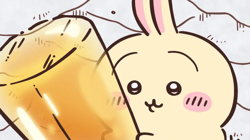 ABEMAの第260話配信ページに掲載された場面画像（1枚目）。アニメ『ちいかわ』第260話「純露／ツノ」に対応する画像