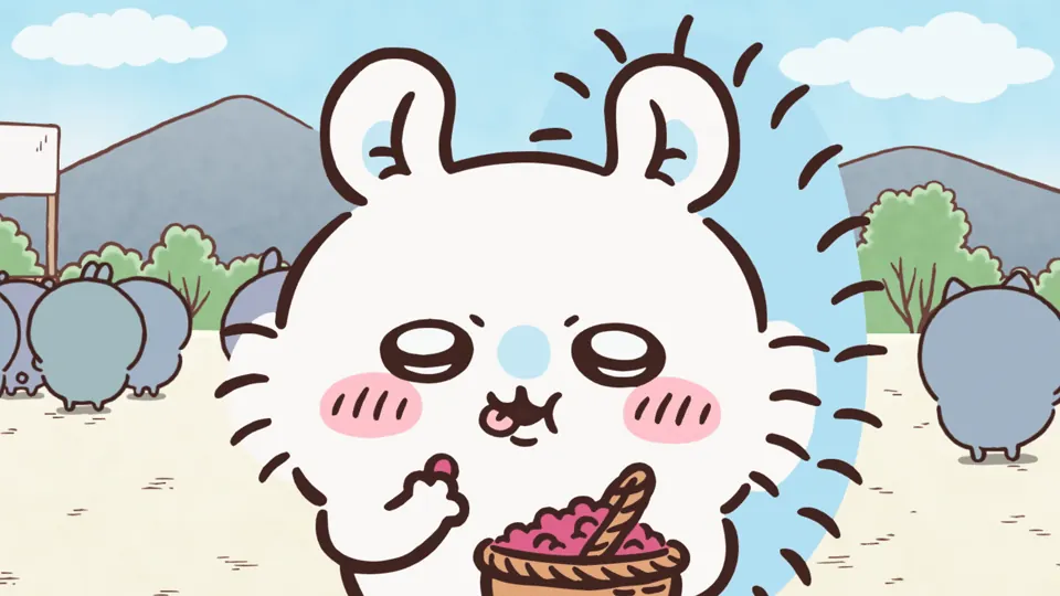 ABEMAの第271話配信ページに掲載された場面画像（1枚目）。アニメ『ちいかわ』第271話「涸れた④」に対応する画像