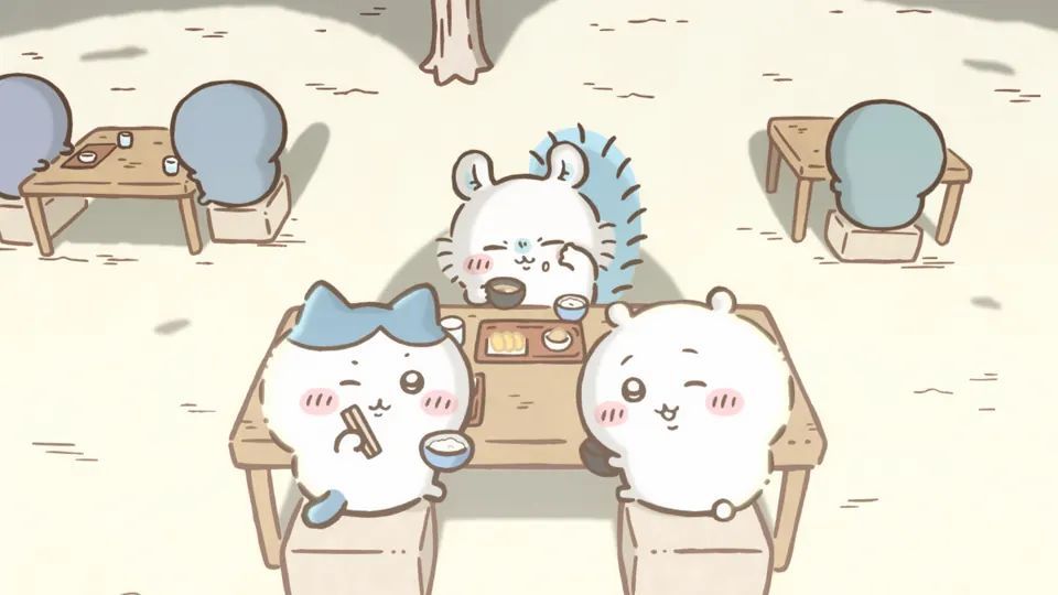 ABEMAの第274話配信ページに掲載された場面画像（3枚目）。アニメ『ちいかわ』第274話「涸れた⑦／つっぱっぱ」に対応する画像