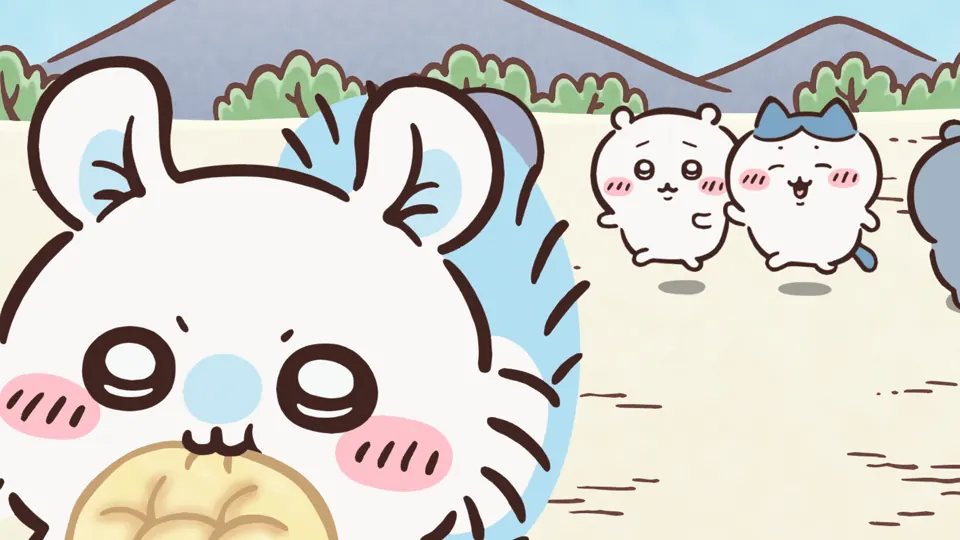 ABEMAの第275話配信ページに掲載された場面画像（3枚目）。アニメ『ちいかわ』第275話「湧いた湧いた」に対応する画像