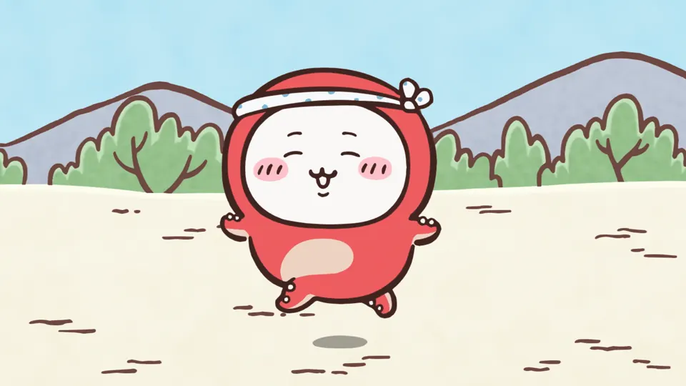 ABEMAの第280話配信ページに掲載された場面画像（2枚目）。アニメ『ちいかわ』第280話「たこぎ②」に対応する画像