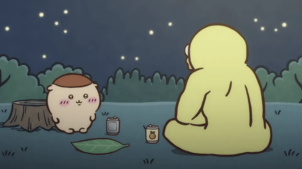 ABEMAの第286話配信ページに掲載された場面画像（2枚目）。アニメ『ちいかわ』第286話「オデ解雇③」に対応する画像