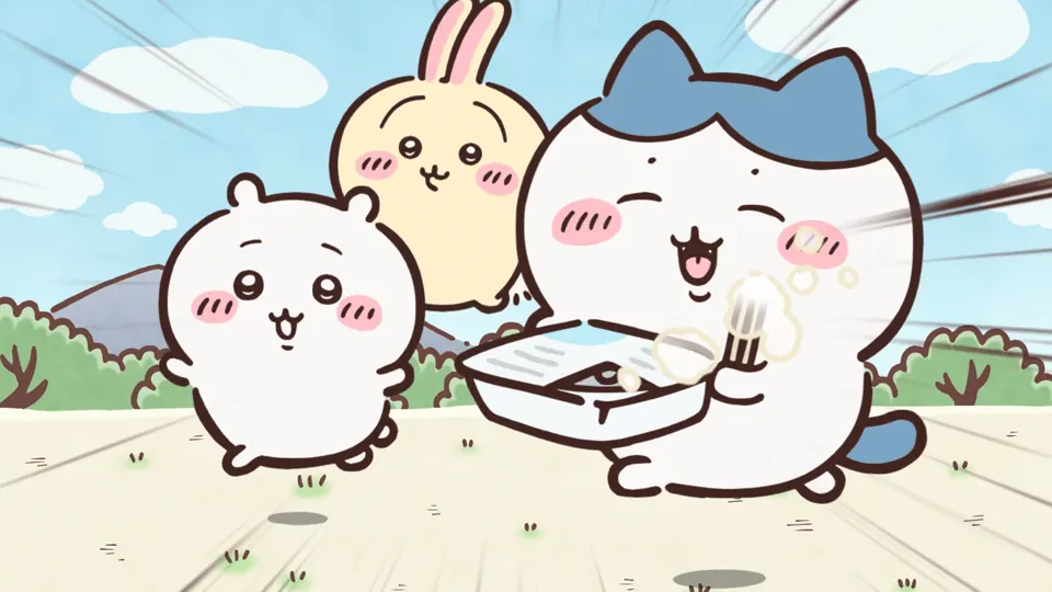 ABEMAの第288話配信ページに掲載された場面画像（2枚目）。アニメ『ちいかわ』第288話「カップ焼きそば／焼きそばごはん」に対応する画像