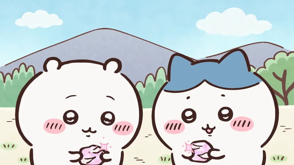 ABEMAの第291話配信ページに掲載された場面画像（2枚目）。アニメ『ちいかわ』第291話「拾魔①」に対応する画像