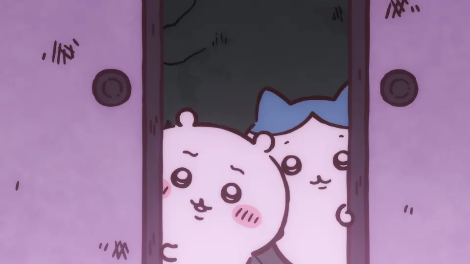 ABEMAの第293話配信ページに掲載された場面画像（3枚目）。アニメ『ちいかわ』第293話「拾魔③」に対応する画像