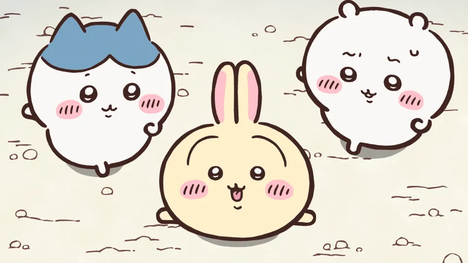 ABEMAの第294話配信ページに掲載された場面画像(3枚目)。アニメ『ちいかわ』第294話「拾魔④」に対応する画像