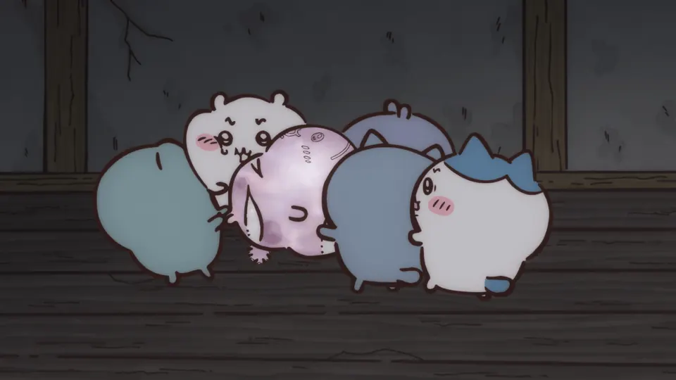 ABEMAの第296話配信ページに掲載された場面画像（3枚目）。アニメ『ちいかわ』第296話「拾魔⑥」に対応する画像