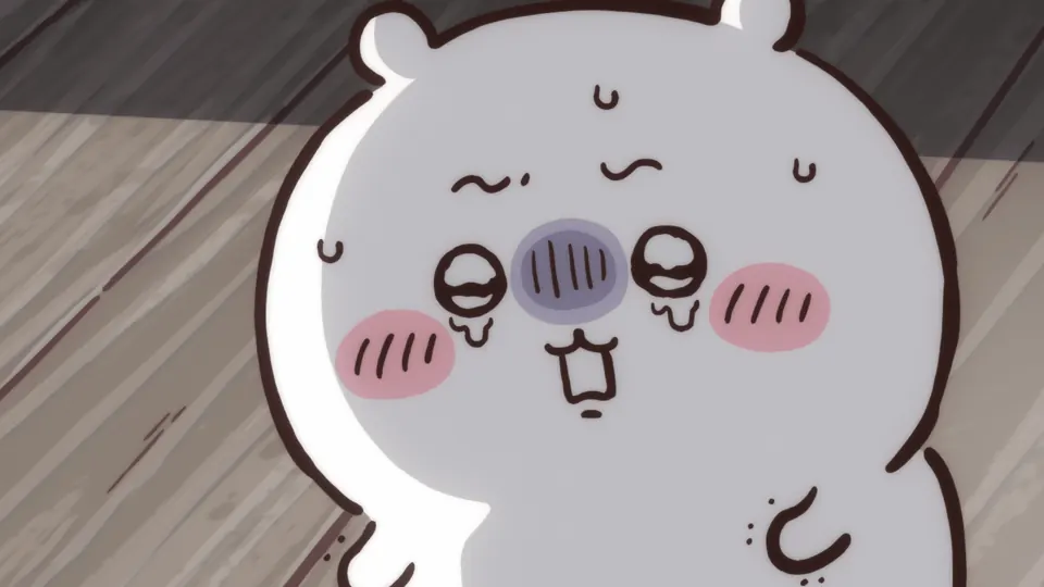 ABEMAの第297話配信ページに掲載された場面画像（1枚目）。アニメ『ちいかわ』第297話「拾魔⑦」に対応する画像