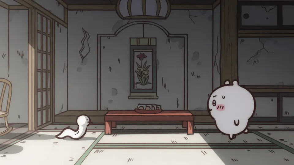 ABEMAの第297話配信ページに掲載された場面画像（3枚目）。アニメ『ちいかわ』第297話「拾魔⑦」に対応する画像