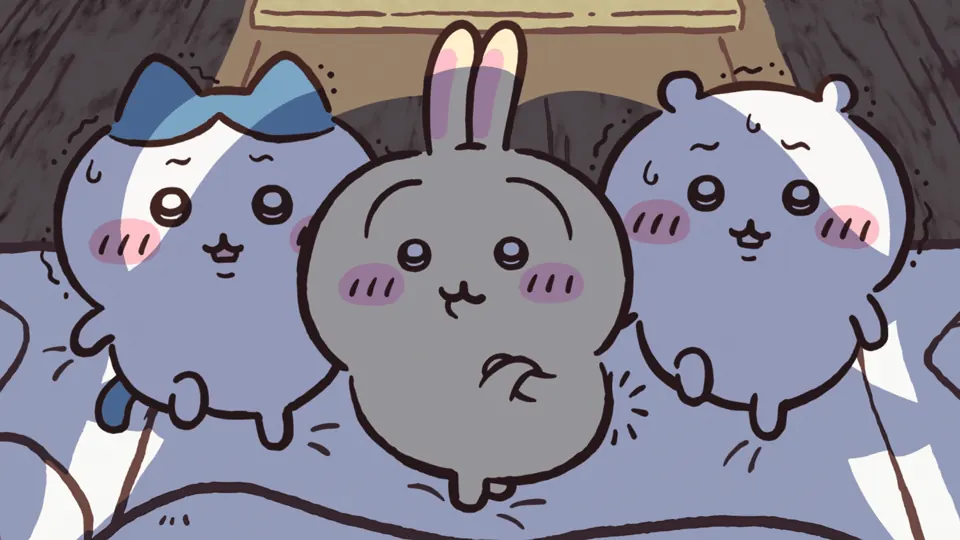 ABEMAの第309話配信ページに掲載された場面画像（2枚目）。アニメ『ちいかわ』第309話「山姥④」に対応する画像