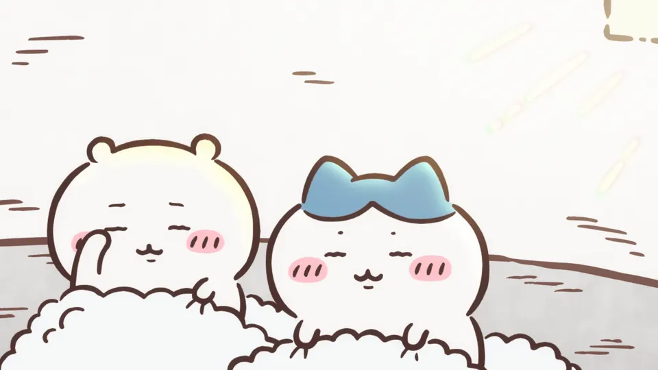 ABEMAの第313話配信ページに掲載された場面画像（2枚目）。アニメ『ちいかわ』第313話「サボっちゃう／唐辛子」に対応する画像