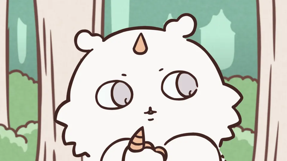 ABEMAの第331話配信ページに掲載された場面画像（2枚目）。アニメ『ちいかわ』第331話「あのことでかつよ②」に対応する画像