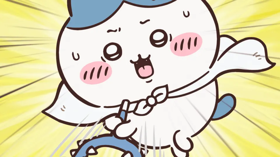 ABEMAの第343話配信ページに掲載された場面画像（1枚目）。アニメ『ちいかわ』第343話「先生と討伐①」に対応する画像