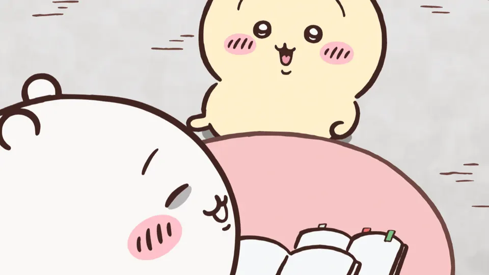 ABEMAの第353話配信ページに掲載された場面画像（3枚目）。アニメ『ちいかわ』第353話「あくむ⑤」に対応する画像