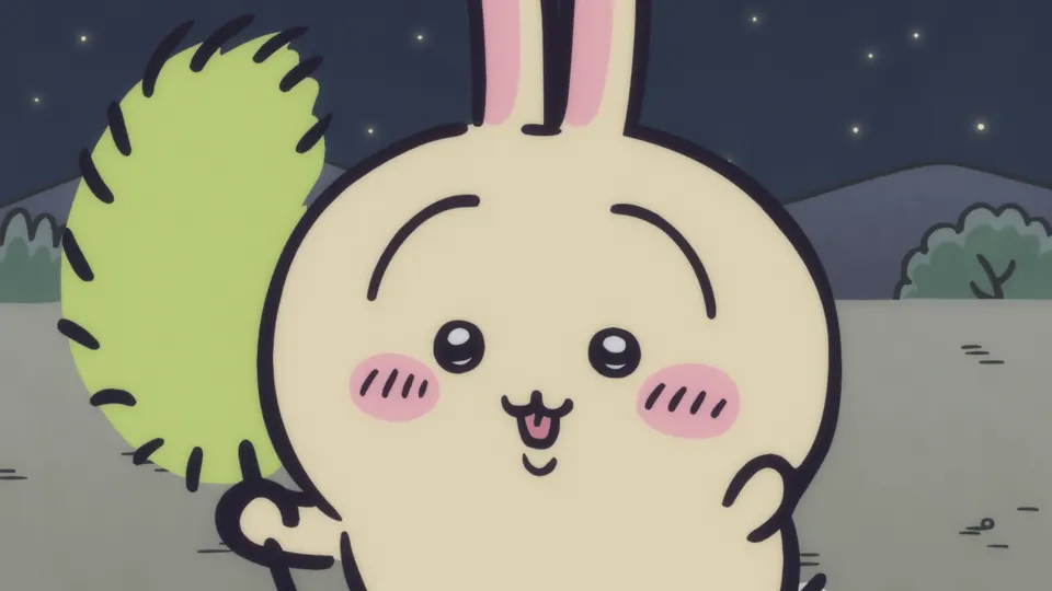 ABEMAの第358話配信ページに掲載された場面画像（1枚目）。アニメ『ちいかわ』第358話「あくむ⑩」に対応する画像