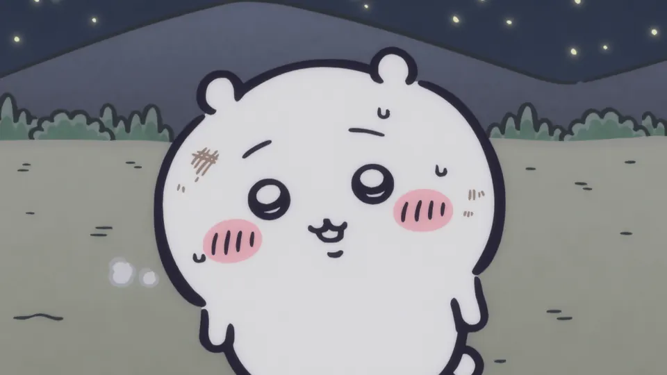 ABEMAの第358話配信ページに掲載された場面画像（3枚目）。アニメ『ちいかわ』第358話「あくむ⑩」に対応する画像