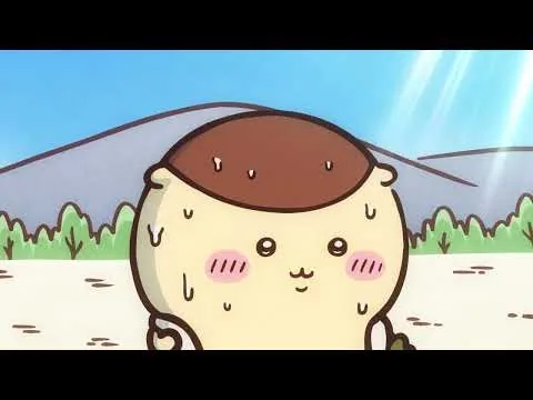 公式YouTube動画で確認できる第369話の場面1。アニメ『ちいかわ』第369話「おつかれビール／映画」に対応する画像