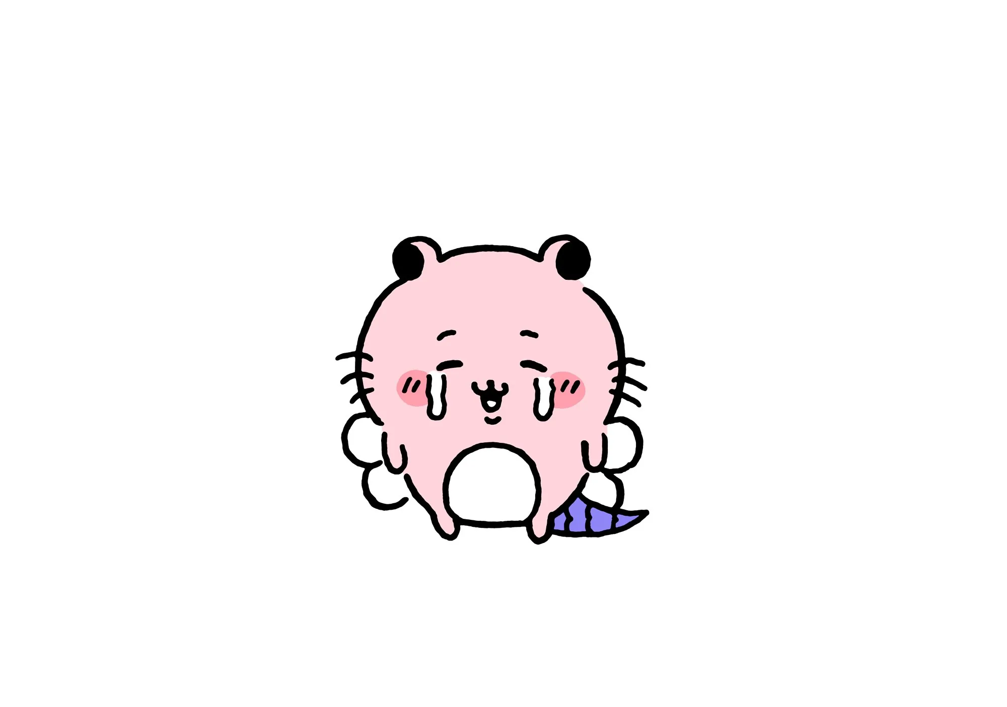 作者公式Xに掲載された第16話の原作投稿画像(1枚目)。アニメ『ちいかわ』第16話「キメラ/イヤ」に対応する画像