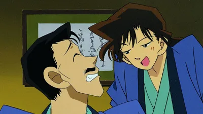 同窓会で再会した小五郎と堀越由美——浴衣姿で笑顔の二人