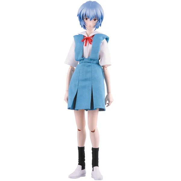 新劇場版破で制服を着て料理に取り組む綾波レイを再現した公式商品画像