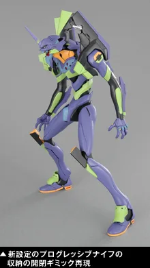 新劇場版のエヴァンゲリオン初号機を正面から示す公式プラモデル画像