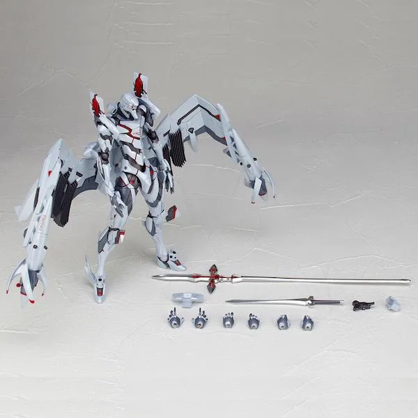EUROII・ウルトビーズ本体と十字槍、ソードを並べた公式商品画像