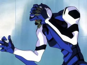 第11使徒イロウルに汚染され異常な動きを見せるシミュレーションボディの第拾参話公式場面画像