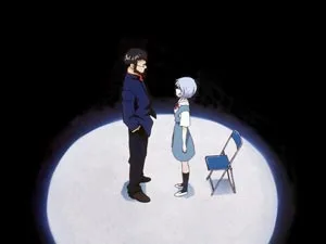 第弐拾伍話終わる世界の人類補完計画で葛城ミサトが幼少期の自分と向き合う公式場面画像