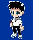 ぷちえヴぁ版の制服姿の碇シンジ公式人物画像