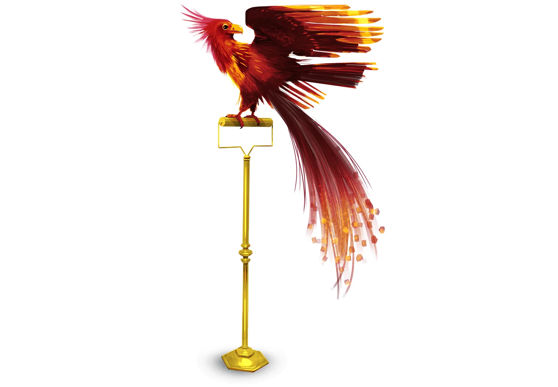赤と金の羽を持つ不死鳥の公式ビジュアル